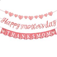 Mother's Day Letter Plastic Weekend Party Banner Decorative Props 1 Piece main image 1