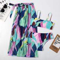 Women's Fashion Multicolor Printing 3 Piece Set Bikinis main image 5