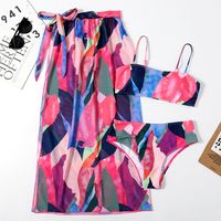 Women's Fashion Multicolor Printing 3 Piece Set Bikinis main image 1