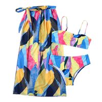 Women's Fashion Multicolor Printing 3 Piece Set Bikinis main image 2