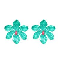 Simple Style Flower Alloy Patchwork Women's Ear Studs main image 3