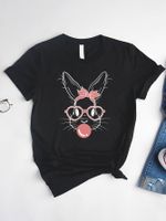 Mujeres Camiseta De Manga Corta Manga Corta Camisetas Casual Dibujos Animados sku image 23