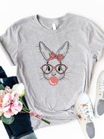 Mujeres Camiseta De Manga Corta Manga Corta Camisetas Casual Dibujos Animados sku image 11