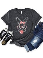 Women's T-shirt Short Sleeve T-shirts Casual Cartoon sku image 10