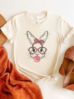 Women's T-shirt Short Sleeve T-shirts Casual Cartoon sku image 5