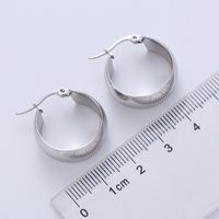 1 Pair Fashion Round Plating Inlay Stainless Steel Artificial Pearls 18k Gold Plated Hoop Earrings main image 3