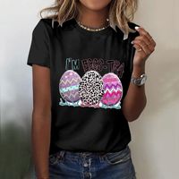 Women's T-shirt Short Sleeve T-shirts Printing Casual Simple Style Letter Egg main image 4