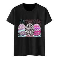 Women's T-shirt Short Sleeve T-shirts Printing Casual Simple Style Letter Egg main image 3