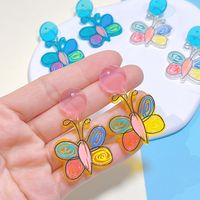 1 Pair Fashion Butterfly Arylic Epoxy Women's Drop Earrings main image 6