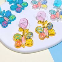 1 Pair Fashion Butterfly Arylic Epoxy Women's Drop Earrings main image 5