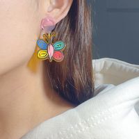 1 Pair Fashion Butterfly Arylic Epoxy Women's Drop Earrings main image 2