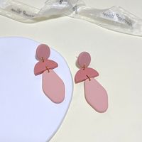 1 Pair Casual Geometric Soft Clay Irregular Plating Women's Earrings sku image 4