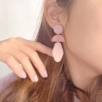 1 Pair Casual Geometric Soft Clay Irregular Plating Women's Earrings main image 2
