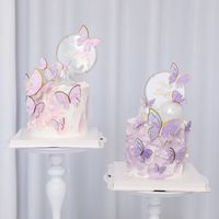Birthday Butterfly Paper Party Cake Decorating Supplies 1 Set main image 1