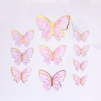 Birthday Butterfly Paper Party Cake Decorating Supplies 1 Set sku image 1