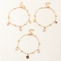 Cute Star Heart Shape Flower Metal Girl's Bracelets main image 1