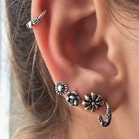 Fashion Round Dots Eye Mixed Materials Metal Copper Plating Artificial Pearls Zircon Women's Drop Earrings Ear Clips sku image 5