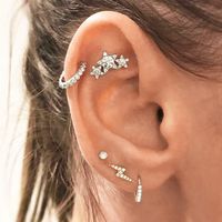 Fashion Round Dots Eye Mixed Materials Metal Copper Plating Artificial Pearls Zircon Women's Drop Earrings Ear Clips sku image 23