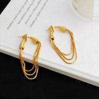 1 Pair Fashion Tassel Copper Plating Earrings sku image 1
