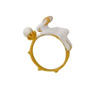 1 Piece Cute Animal Copper Plating Artificial Pearls Rings main image 2