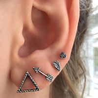 Fashion Round Dots Eye Mixed Materials Metal Copper Plating Artificial Pearls Zircon Women's Drop Earrings Ear Clips sku image 8