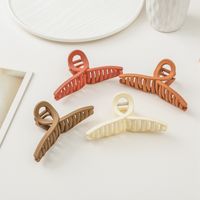 Retro Solid Color Plastic Hair Claws 1 Piece main image 5