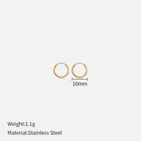 1 Pair Simple Style Geometric Stainless Steel Plating Earrings sku image 4