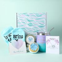 Creative Valentine's Day Gift Box Love Bath Salt Insulated Wine Glass Egg Shell Cup Gift Set sku image 1