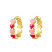 1 Pair Fashion Shamrock Heart Shape Mixed Materials Metal Copper Asymmetrical Sequins 18k Gold Plated Gold Plated Silver Plated St. Patrick Women's Drop Earrings main image 4