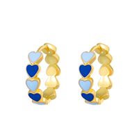 1 Pair Fashion Shamrock Heart Shape Mixed Materials Metal Copper Asymmetrical Sequins 18k Gold Plated Gold Plated Silver Plated St. Patrick Women's Drop Earrings sku image 16