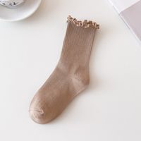 Simple White Socks Female Fashion Medium Tube Thin Section Breathable Cotton Socks sku image 20