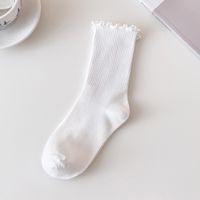 Simple White Socks Female Fashion Medium Tube Thin Section Breathable Cotton Socks sku image 18