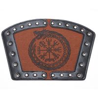 1 Piece Retro Compass Dragon Pu Leather Men's Wristband main image 5