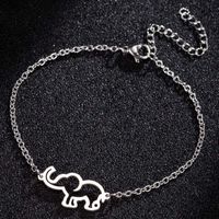 Stainless Steel Fashion Plating Elephant Bracelets main image 2
