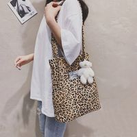 Women's Fashion Cheetah Print Nylon Shopping Bags main image 5