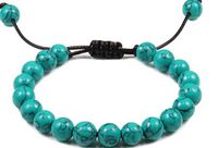 1 Piece Retro Geometric Beaded Turquoise Unisex Bracelets sku image 8