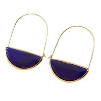 1 Pair Fashion Semicircle Crystal Women's Earrings sku image 1