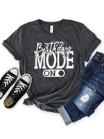 Women's T-shirt Short Sleeve T-shirts Casual Letter sku image 10