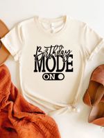 Women's T-shirt Short Sleeve T-shirts Casual Letter sku image 1