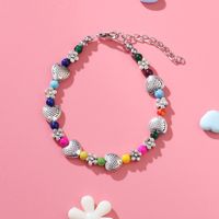 1 Pieza Moda Forma De Corazón Mariposa Pez Aleación Con Cuentas Mujeres Pulsera sku image 1