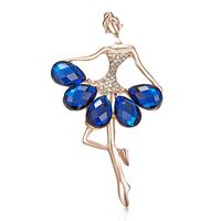 Elegant Human Alloy Plating Rhinestones Women's Brooches main image 4