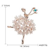 Lady Cartoon Character Alloy Plating Inlay Artificial Diamond Unisex Brooches sku image 11