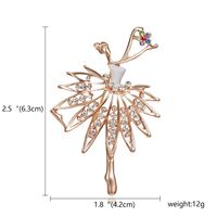 Elegant Human Alloy Plating Rhinestones Women's Brooches sku image 2