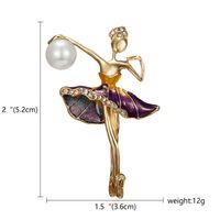 Lady Cartoon Character Alloy Plating Inlay Artificial Diamond Unisex Brooches sku image 5