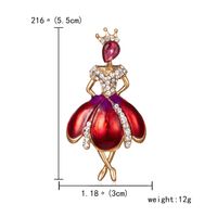 Elegant Human Alloy Plating Rhinestones Women's Brooches sku image 10