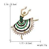 Lady Cartoon Character Alloy Plating Inlay Artificial Diamond Unisex Brooches sku image 10