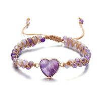 Ethnic Style Heart Shape Natural Stone Knitting Bracelets sku image 4
