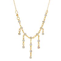 1 Piece Fashion Star Moon Butterfly Copper Plating Artificial Pearls Zircon Layered Necklaces main image 2