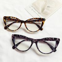 Fashion Solid Color Pc Resin Cat Eye Patchwork Full Frame Optical Glasses main image 5