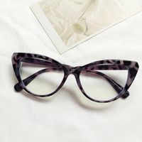 Fashion Solid Color Pc Resin Cat Eye Patchwork Full Frame Optical Glasses sku image 5